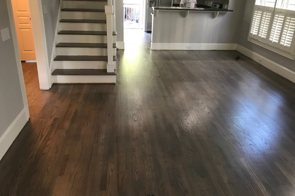 Stairs and Floor Refinished